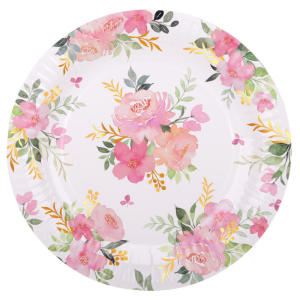 Talerz papierowy Garden  6 sztuk RAVI